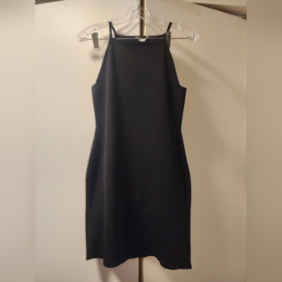 COS Black Mini Halter Style Dress Minimalist 90s Medium - Picture 1 of 4
